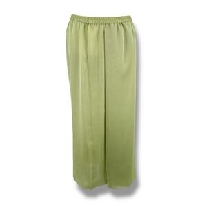 VTG Y2K Han Feng Skirt XL Pistachio Green Flowy Minimalist Resort Zen Artsy USA